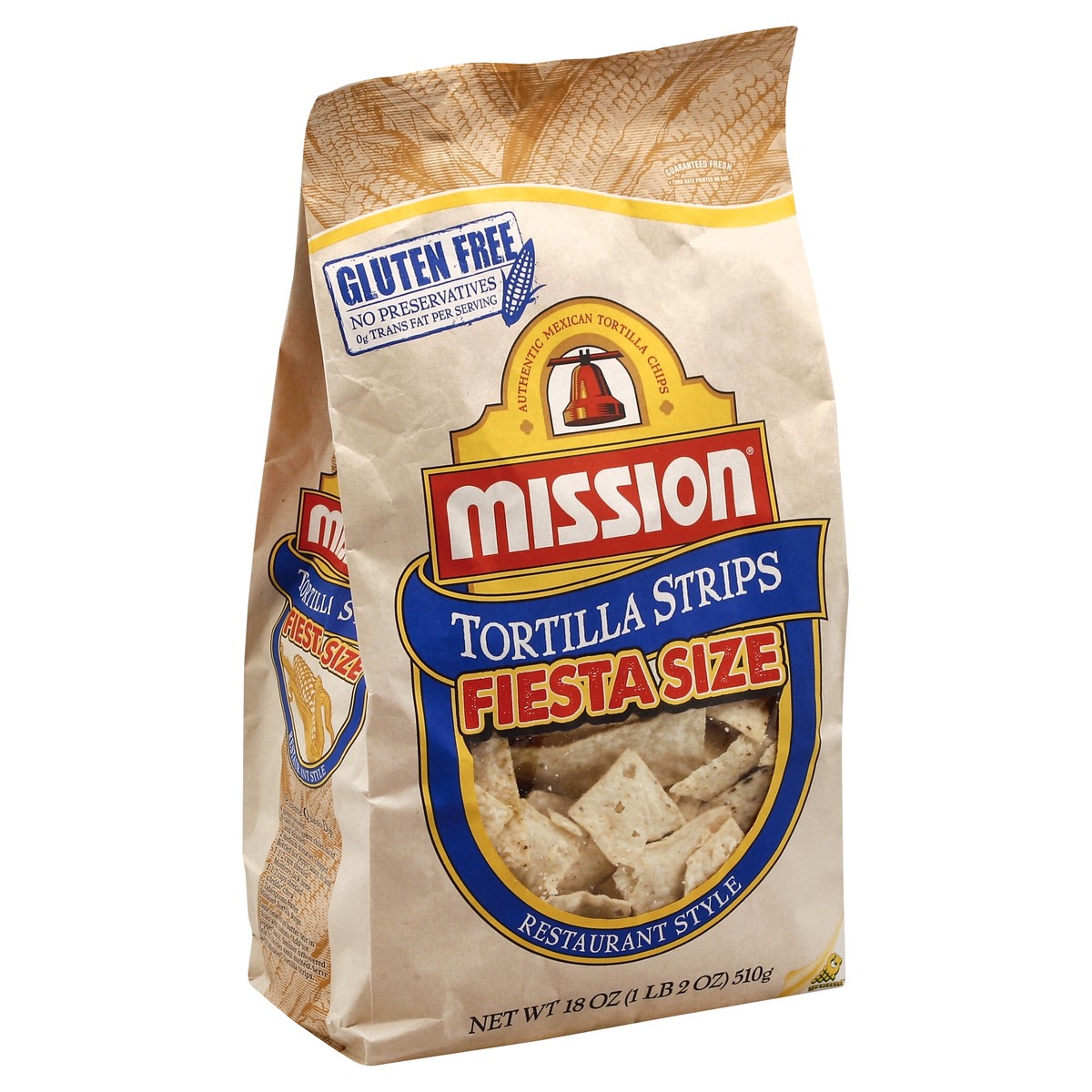 slide 3 of 5, Mission Tortilla Strips 18 oz, 18 oz