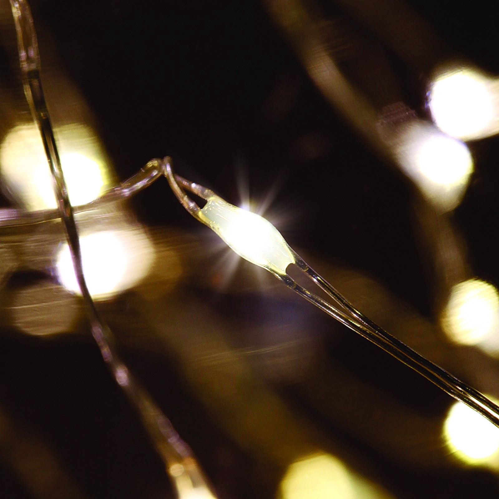 slide 7 of 7, Apothecary & Company Silver Decorative Micro Led String Lights, 15ft, 15 ft