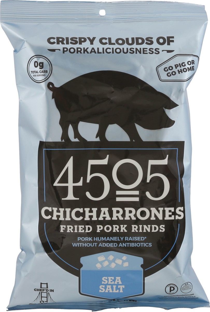 slide 6 of 9, 4505 Meats Chicharrones Sea Salt Fried Pork Rinds 1 ea, 1 ct
