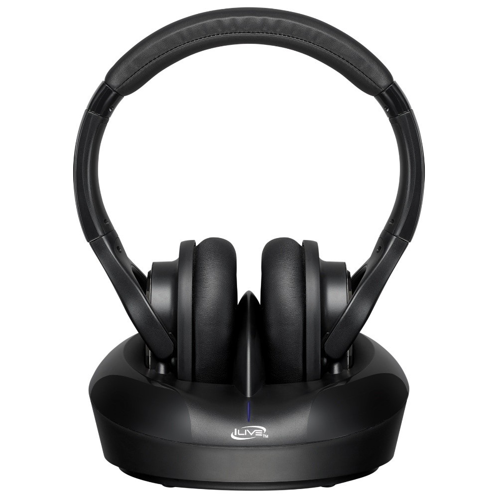 slide 3 of 4, Ilive Rf Wireless Over-Ear Headphones - Black, 1 ct