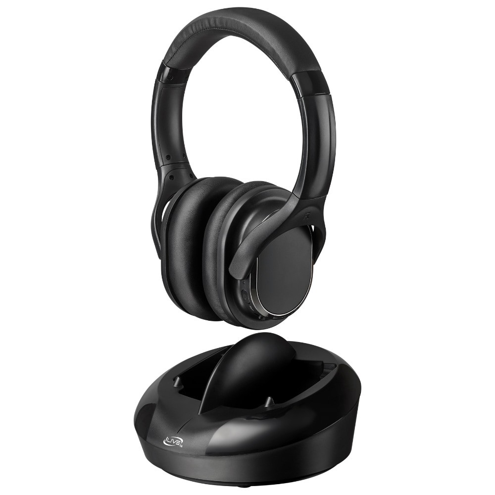 slide 1 of 4, Ilive Rf Wireless Over-Ear Headphones - Black, 1 ct