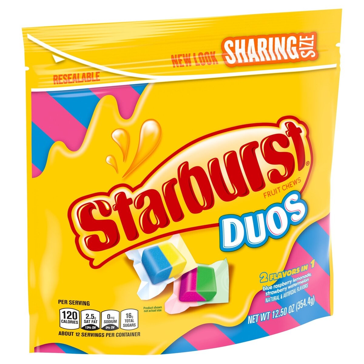 slide 2 of 9, Starburst Duos Fruit Chews Sharing Size, 12.5 oz