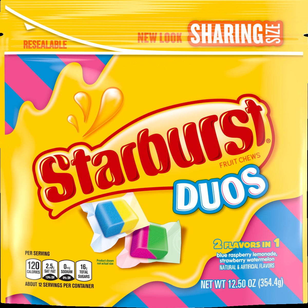 slide 7 of 9, Starburst Duos Fruit Chews Sharing Size, 12.5 oz