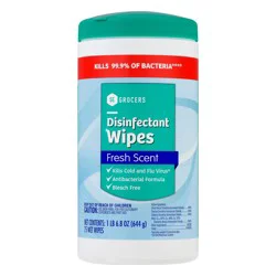 SE Grocers Fresh Scent Disinfectant Wipes 22.8 Ounces