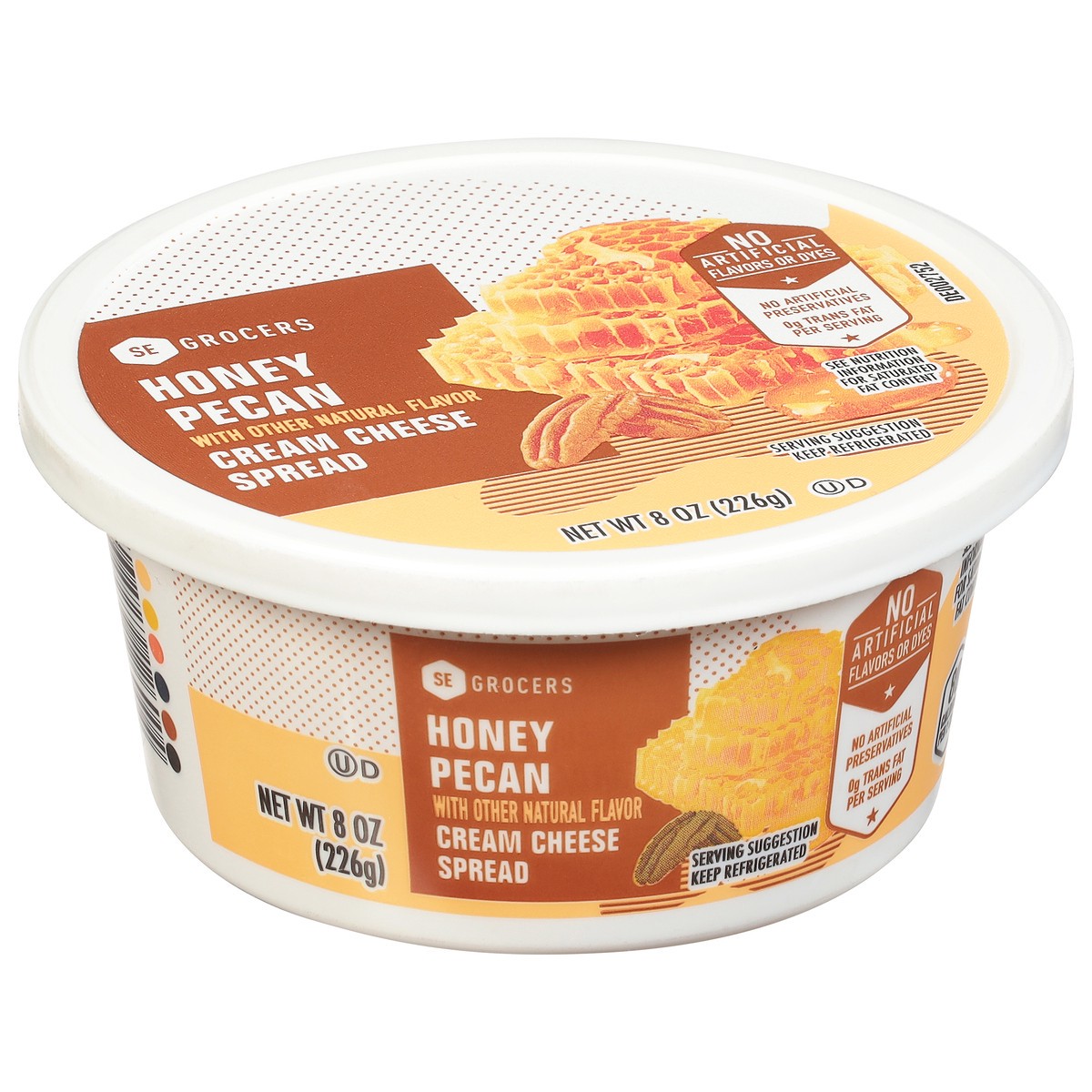 slide 8 of 9, SE Grocers Hny Pcn Crm Chs Spre, 8 oz