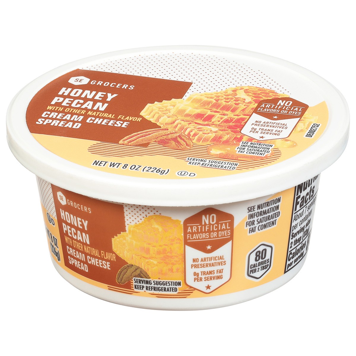 slide 4 of 9, SE Grocers Hny Pcn Crm Chs Spre, 8 oz