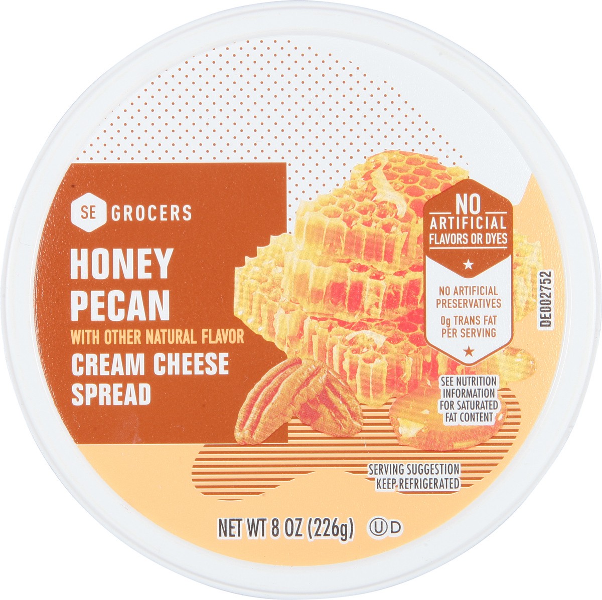 slide 3 of 9, SE Grocers Hny Pcn Crm Chs Spre, 8 oz