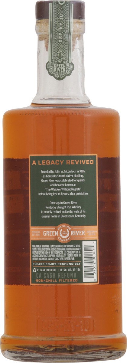 slide 11 of 11, Green River Rye Whisey 750 ml, 750 ml