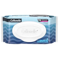 Cottonelle UltraFresh Flushable Wet Wipes, Adult Wet Wipes, 1 Flip-Top Pack, 42 Wipes per Pack (42 Total Flushable Wipes)