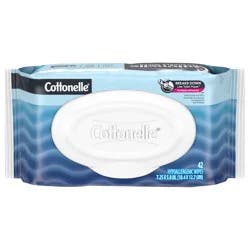 Cottonelle UltraFresh Flushable Wet Wipes, Adult Wet Wipes, 1 Flip-Top Pack, 42 Wipes per Pack (42 Total Flushable Wipes)