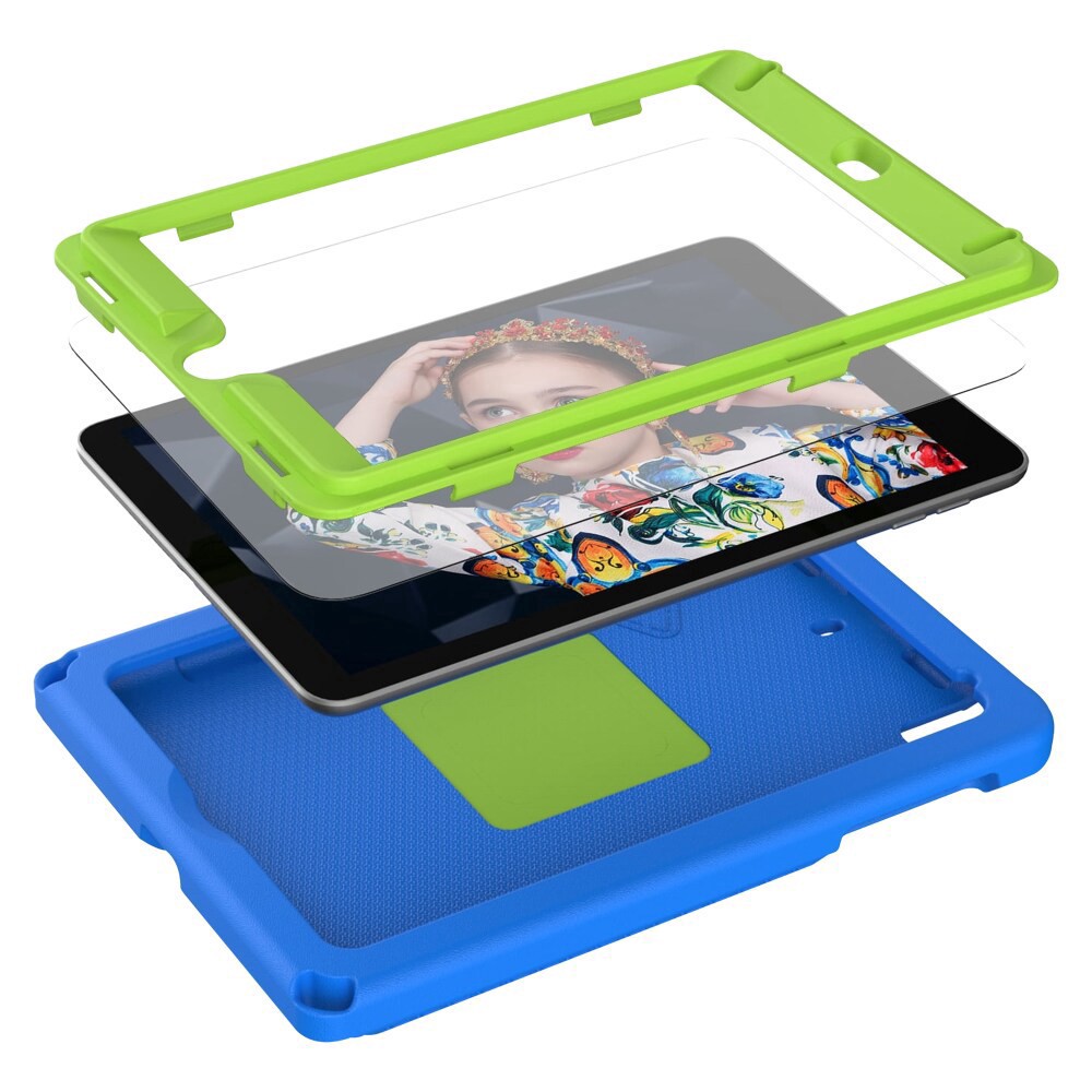slide 3 of 4, AMPD Children's iPad 10th Gen 10.6" Case/Holster/Screen Protector - Blue, 1 ct