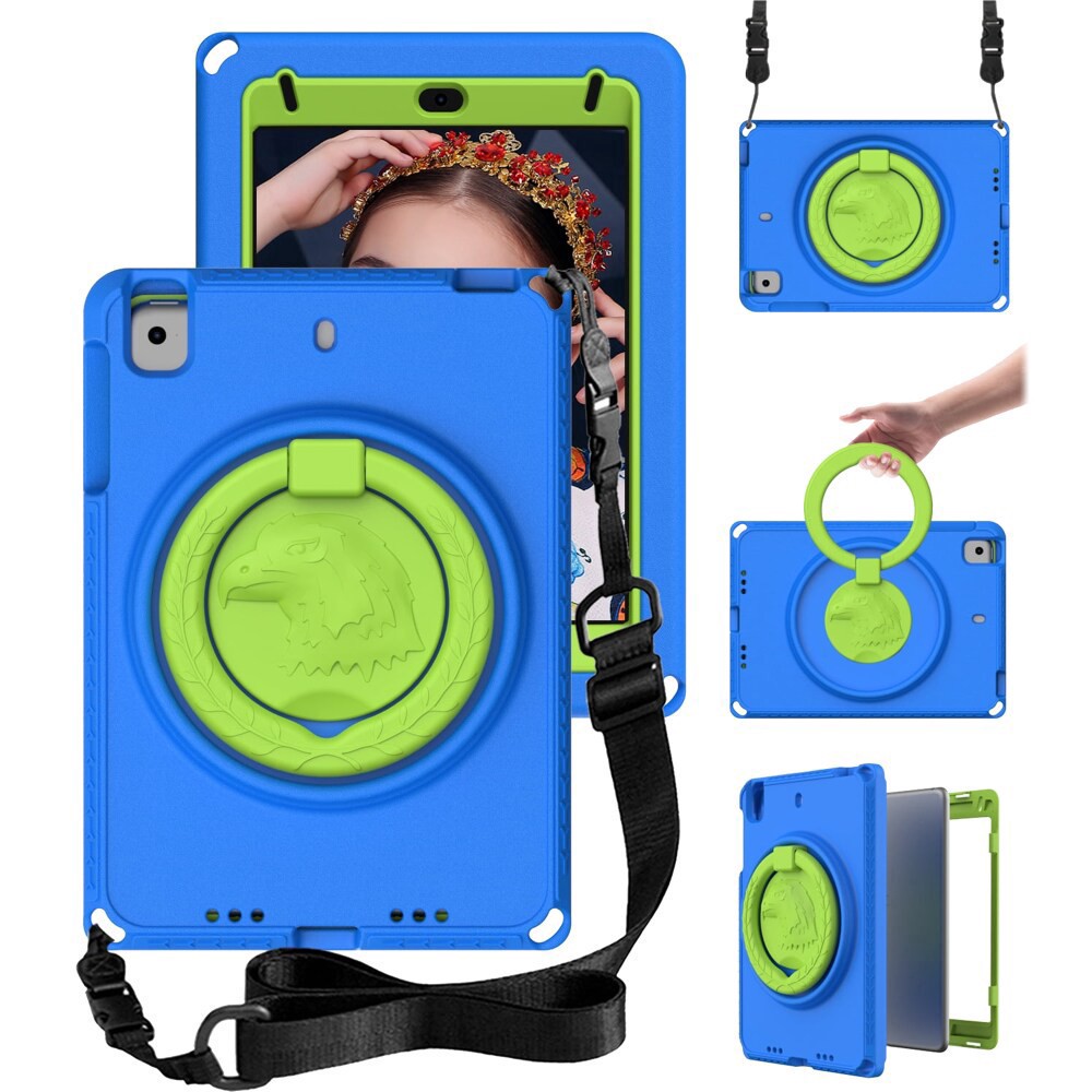 slide 2 of 4, AMPD Children's iPad 10th Gen 10.6" Case/Holster/Screen Protector - Blue, 1 ct