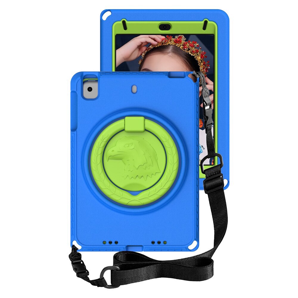 slide 4 of 4, AMPD Children's iPad 10th Gen 10.6" Case/Holster/Screen Protector - Blue, 1 ct