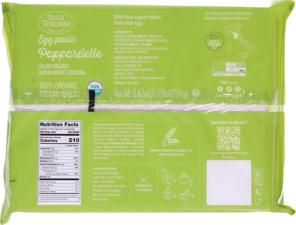 slide 9 of 14, Pasta Toscana Pappardelle Egg Pasta 8.82 oz, 8.82 oz