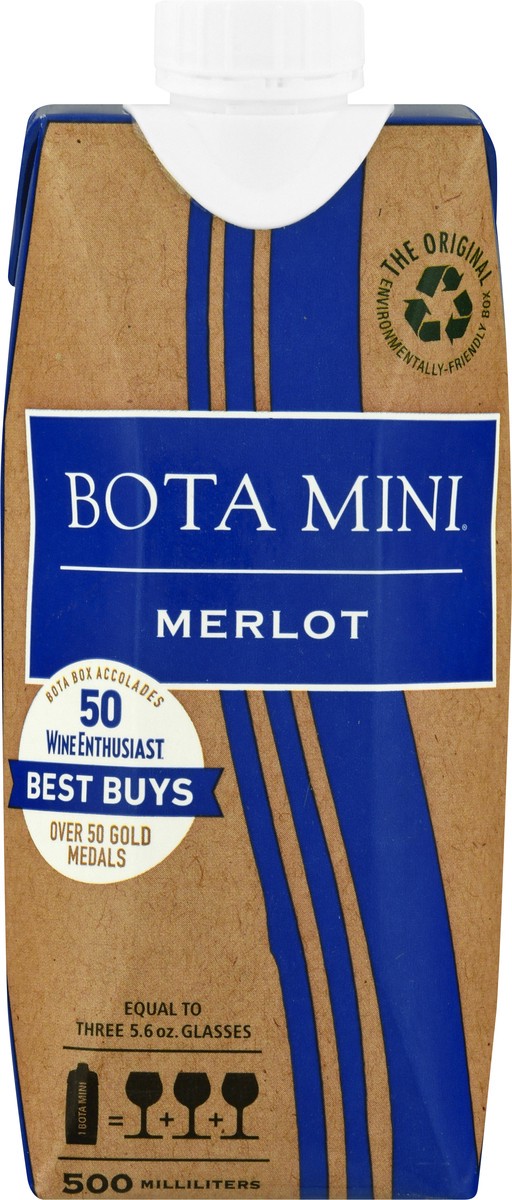slide 7 of 9, Bota Box Mini Merlot, 500 ml