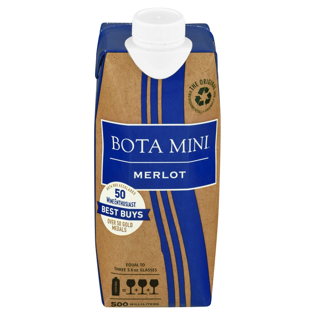 slide 1 of 9, Bota Box Mini Merlot, 500 ml