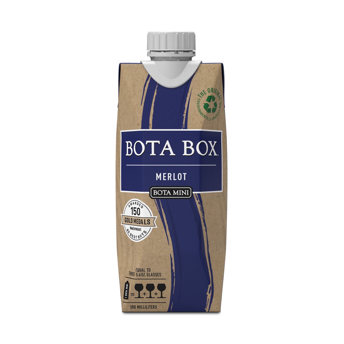 slide 1 of 9, Bota Box Mini Merlot Wine, 500 ml