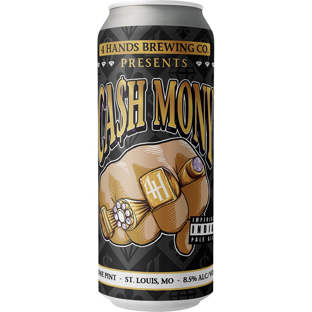 slide 1 of 1, 4 Hands Brewing Co. 4 Hands Ca$h Mony Double Ipa, 4 ct; 16 oz