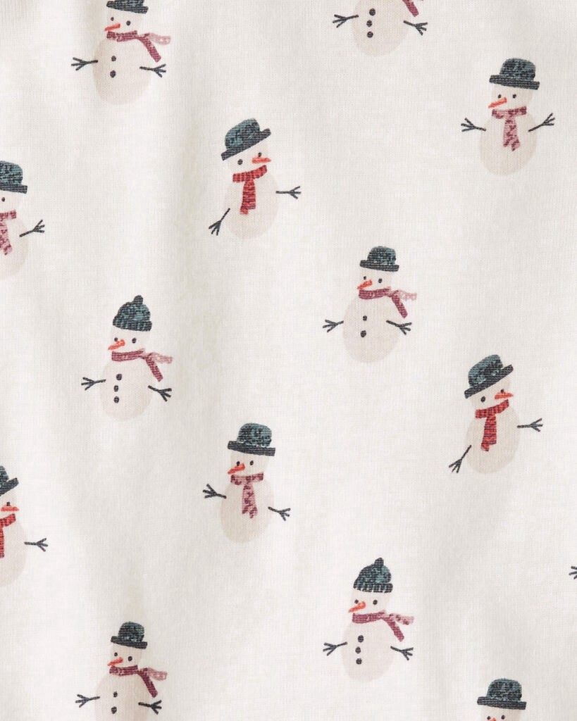 slide 3 of 3, Littleplanet Toddler Organic Cotton Snowman Print Pajamas Snowman 5T, 1 ct