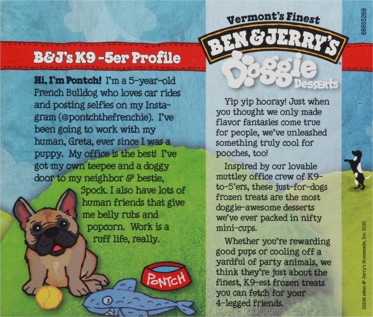 slide 5 of 9, Ben & Jerry's Pontch's Mix Doggie Desserts 4 - 4 fl oz Cups, 4 ct