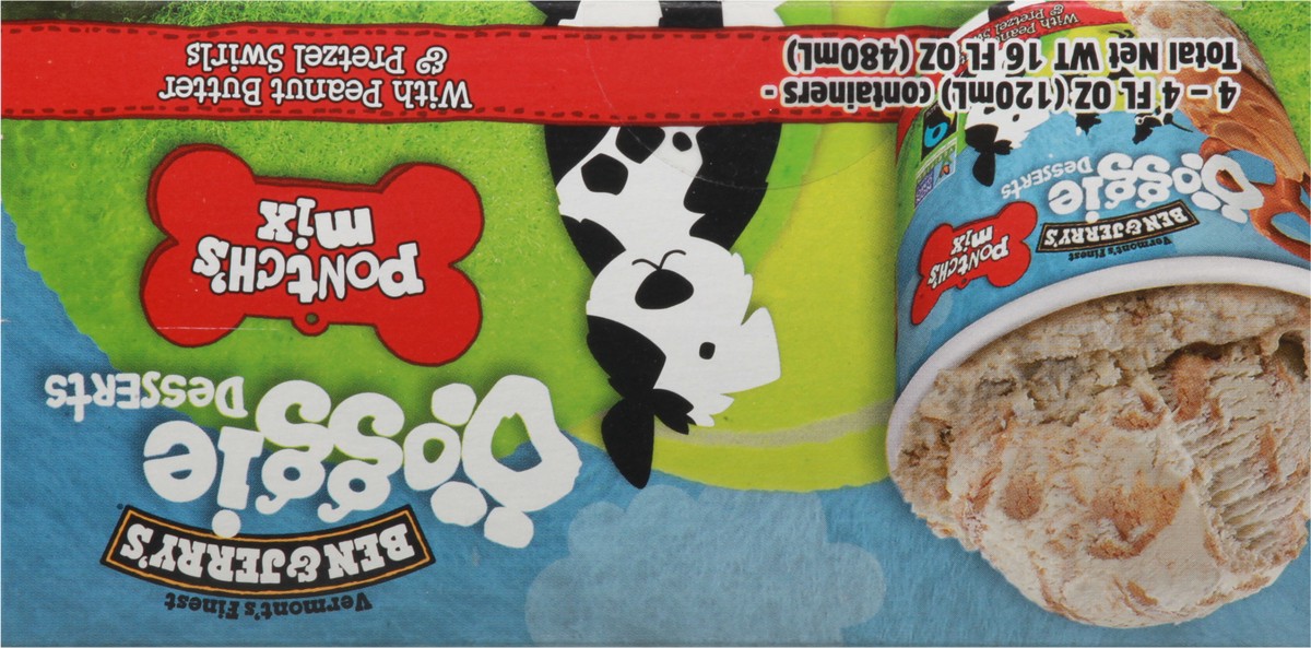 slide 9 of 9, Ben & Jerry's Pontch's Mix Doggie Desserts 4 - 4 fl oz Cups, 4 ct