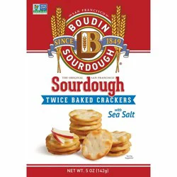 Boudin Crackers, with Sea Salt, Sourdough, Twice Baked