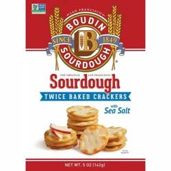 Boudin Crackers, with Sea Salt, Sourdough, Twice Baked