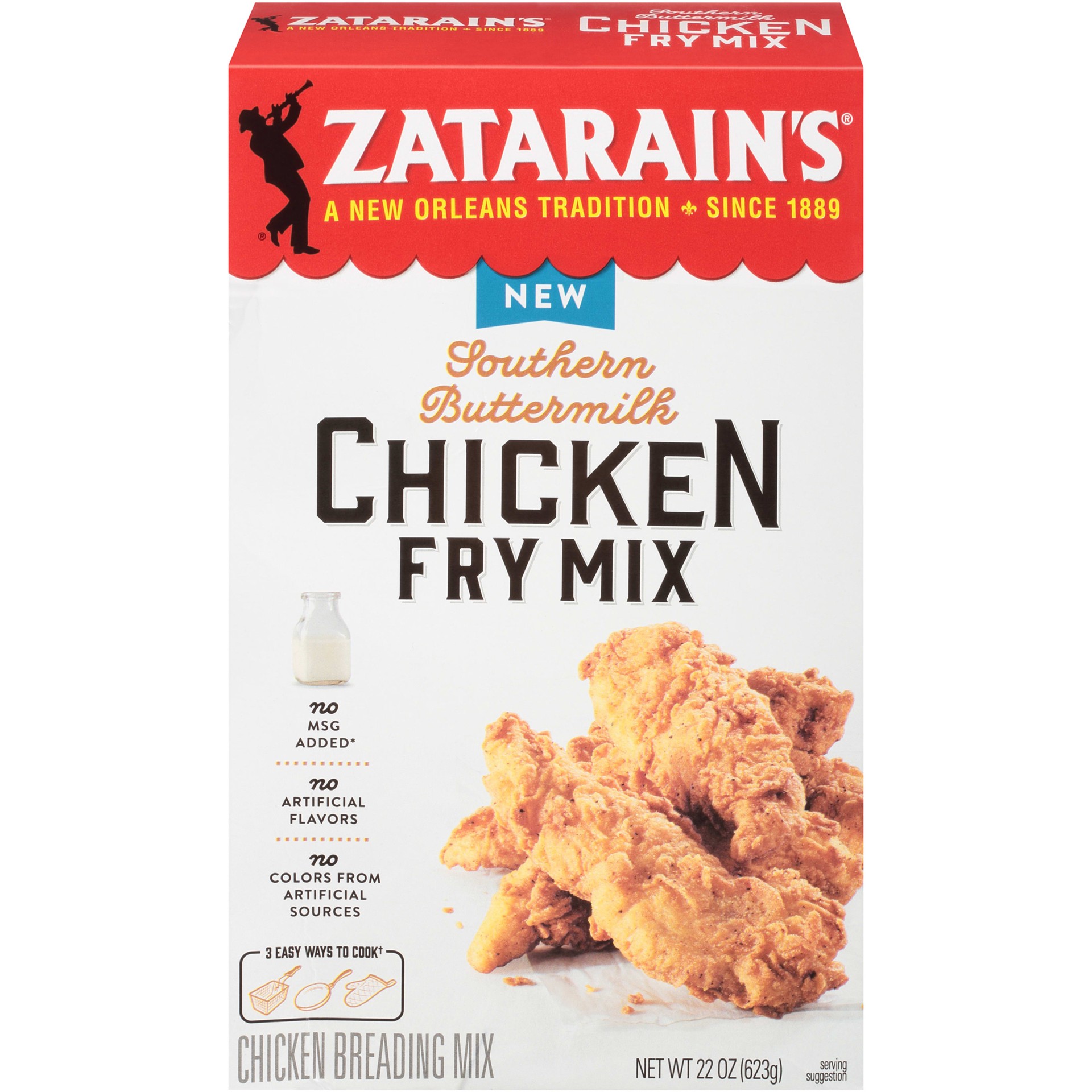 slide 1 of 5, Zatarain's Southern Buttermilk Chicken Fry Mix, 22 oz
