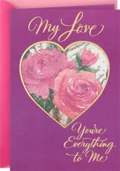 Hallmark Romantic Mothers Day Card for Wife or Girlfriend (You're Everything to Me)
