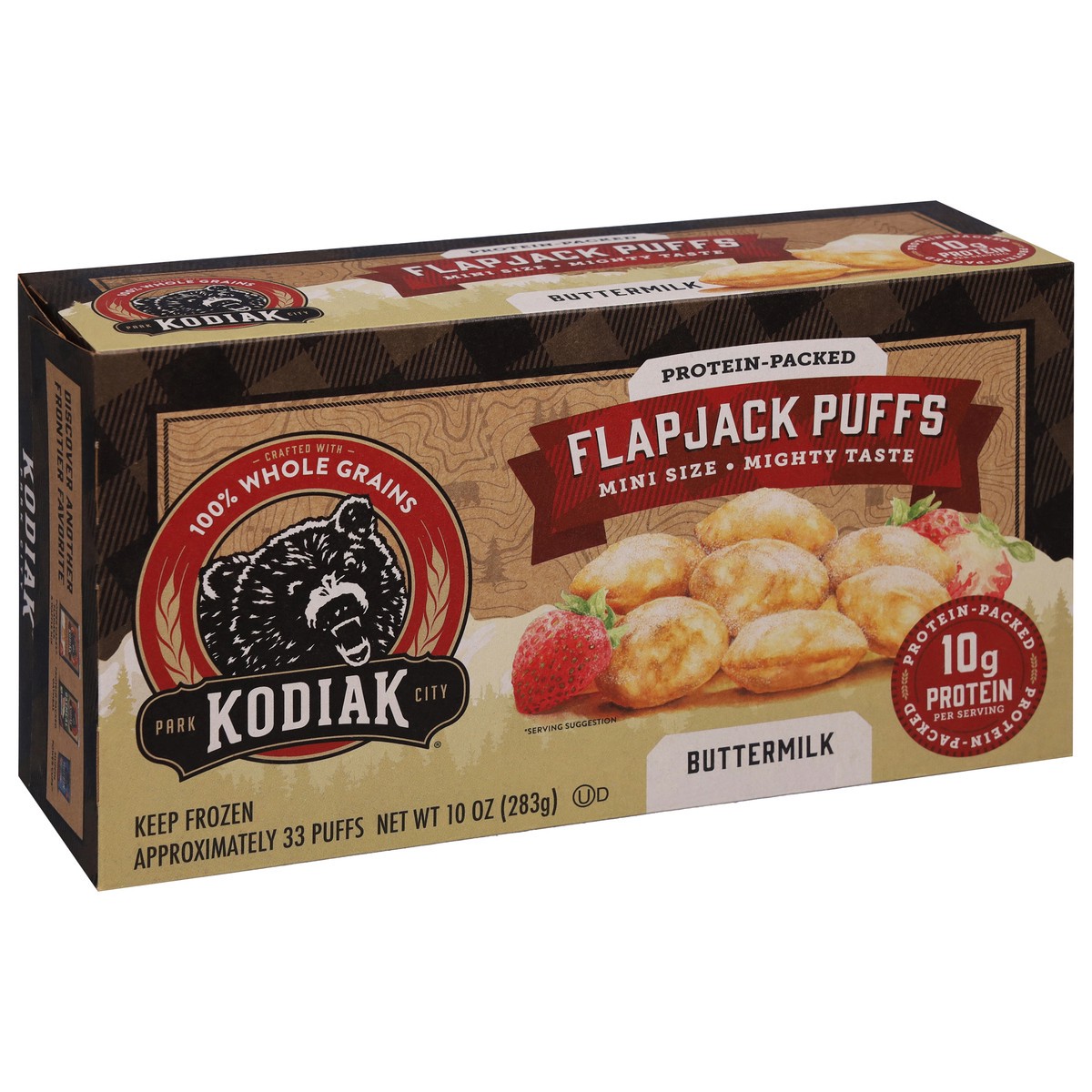 slide 5 of 9, Kodiak Cakes Mini Size Buttermilk Flapjack Puffs 33 ea, 33 ct