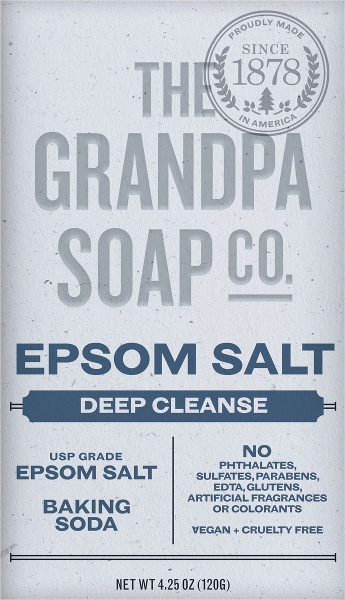 slide 3 of 7, The Grandpa Soap Co. The Grandpa Soap Company Epsom Salt Bar Soap 4.25 Oz, 4.25 oz