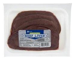 SE Grocers Thin Sliced Beef Liver 16 Ounces