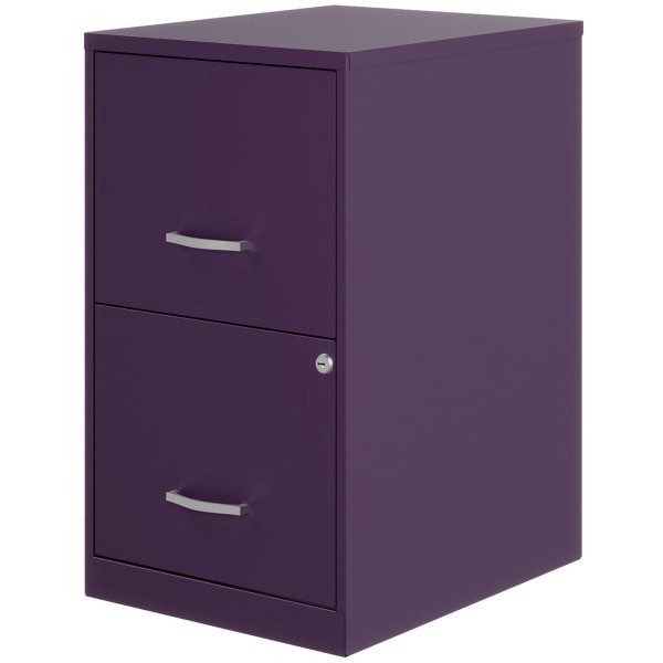 slide 5 of 6, Realspace Soho Smart 18""D Vertical 2-Drawer File Cabinet, Purple, 1 ct