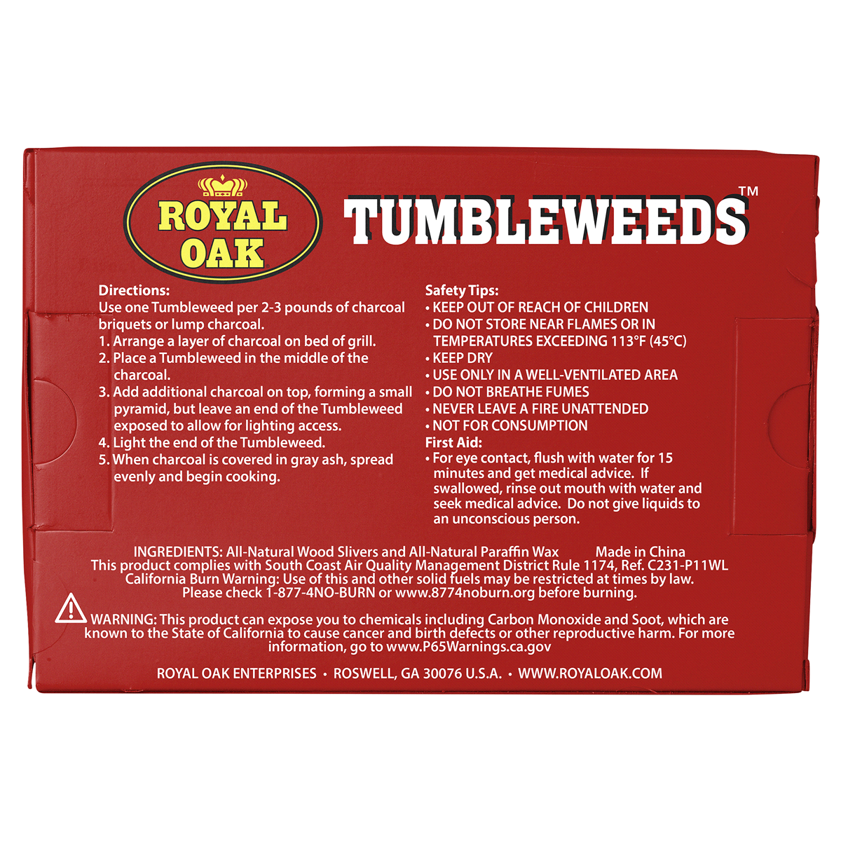 slide 5 of 5, Royal Oak Tumbleweeds Firestarters, 16 ct