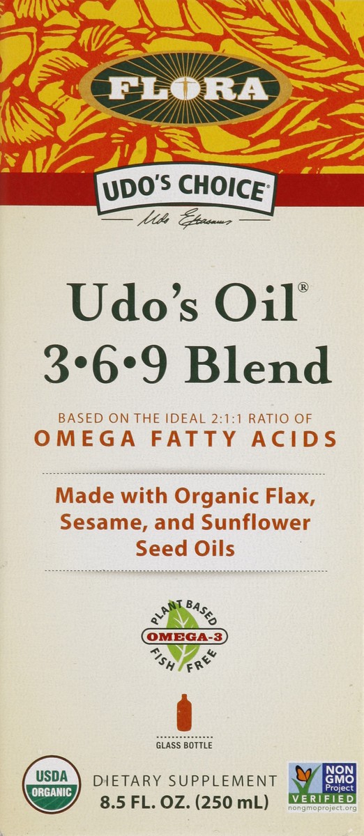 slide 1 of 1, Flora Udo's Choice Oil Blend, 8.5 oz