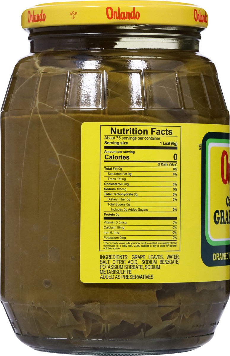 slide 2 of 9, Orlando California Grape Leaves, 16 oz