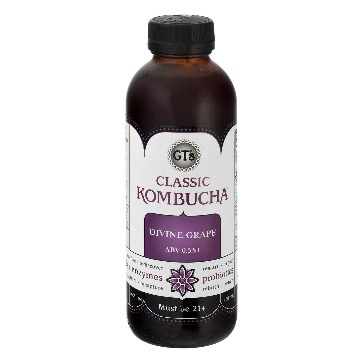 slide 6 of 13, GT's Classic Divine Grape Kombucha 16.2 oz, 16 oz