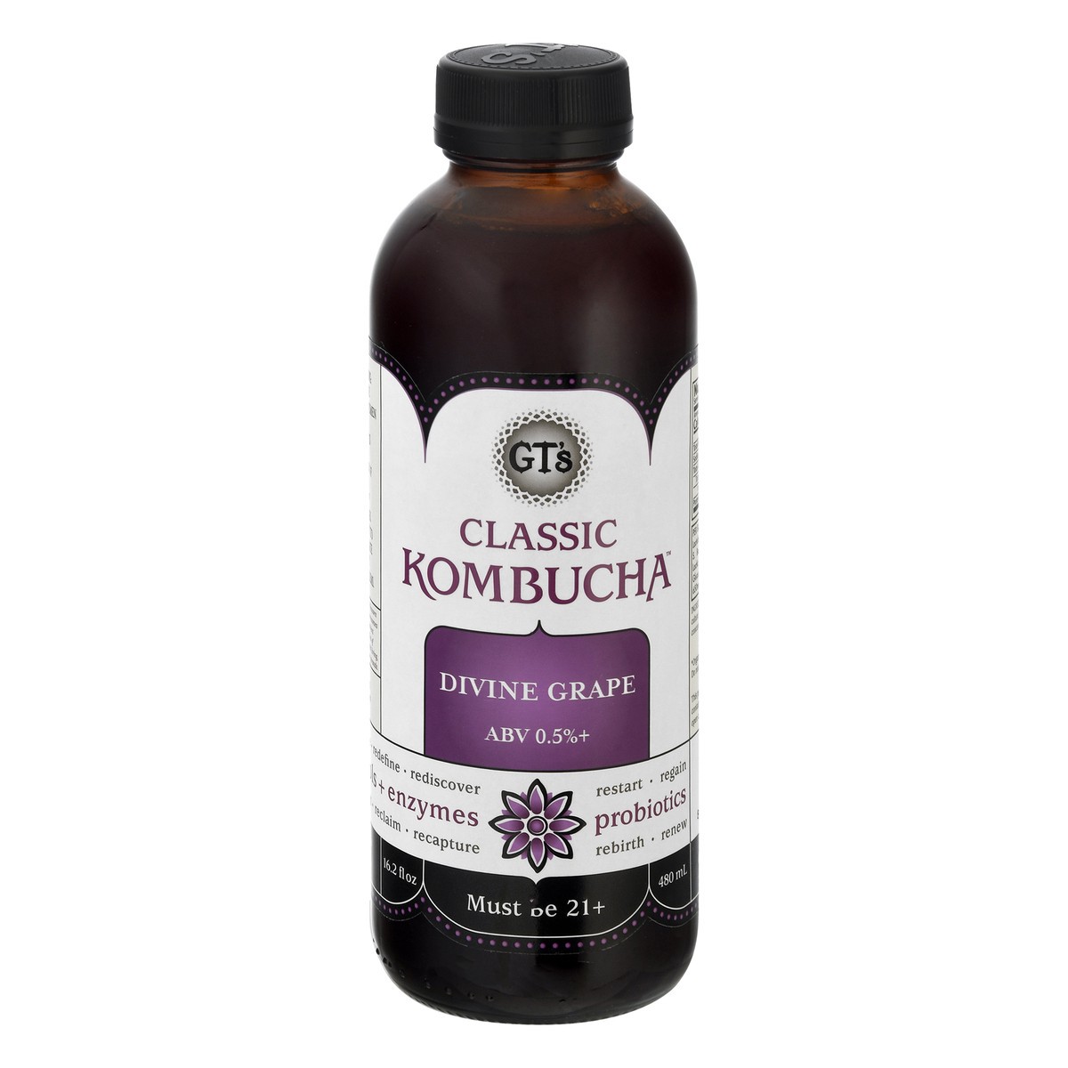 slide 1 of 13, GT's Classic Divine Grape Kombucha 16.2 oz, 16 oz