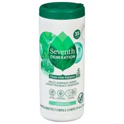 Seventh Generation Garden Mint Scent Multi-Surface Wipes 35 ea