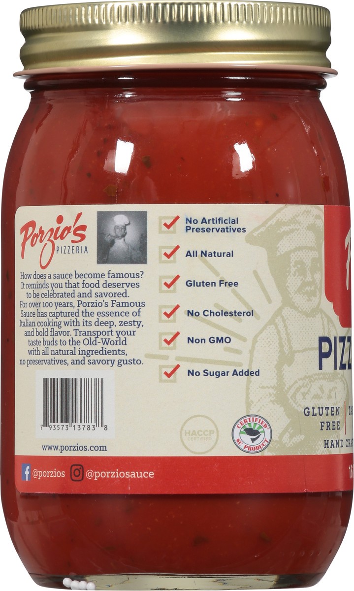 slide 9 of 14, Porzio's Pizza & Pasta Sauce 16 fl oz, 16 oz