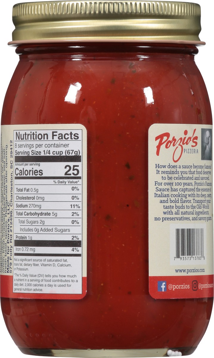 slide 6 of 14, Porzio's Pizza & Pasta Sauce 16 fl oz, 16 oz