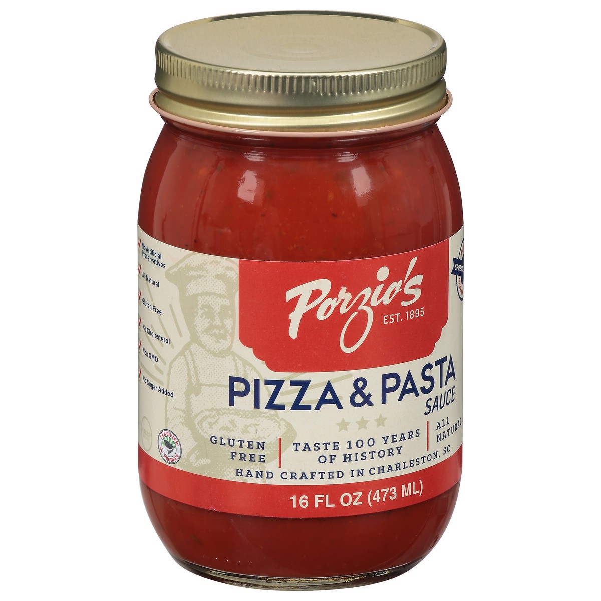 slide 13 of 14, Porzio's Pizza & Pasta Sauce 16 fl oz, 16 oz