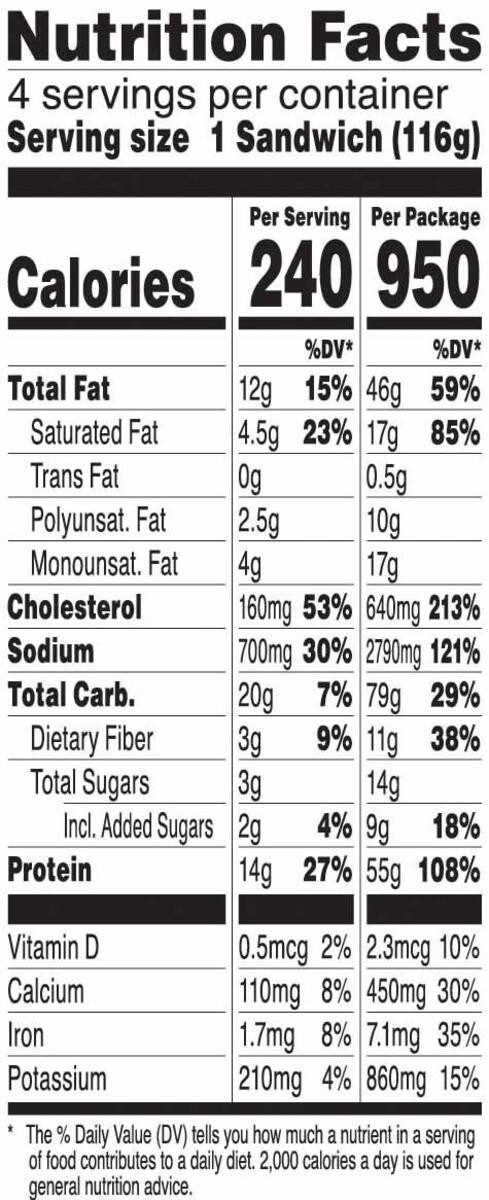 slide 6 of 9, Special K Flatbread Breakfast Sandwiches, Excellent Source of Protein, 16.4 oz