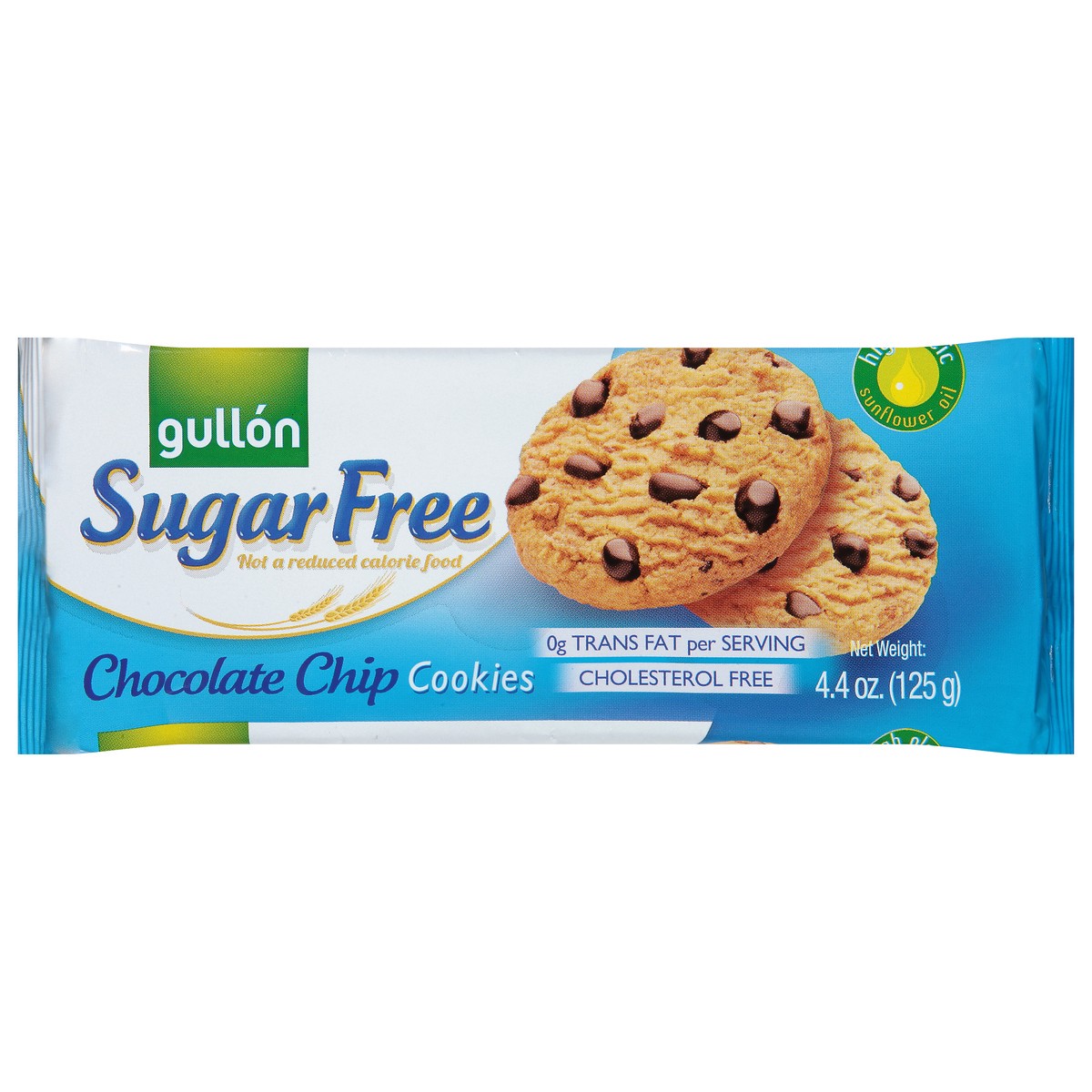 slide 1 of 9, Gullón Sugar Free Chocolate Chip Cookies 4.4 oz, 4.4 oz