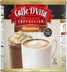 Caffe D'Vita Premium Instant Hazelnut Cappuccino - 2 lb