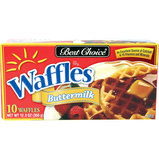 slide 1 of 1, Best Choice Buttermilk Waffles, 12.3 oz