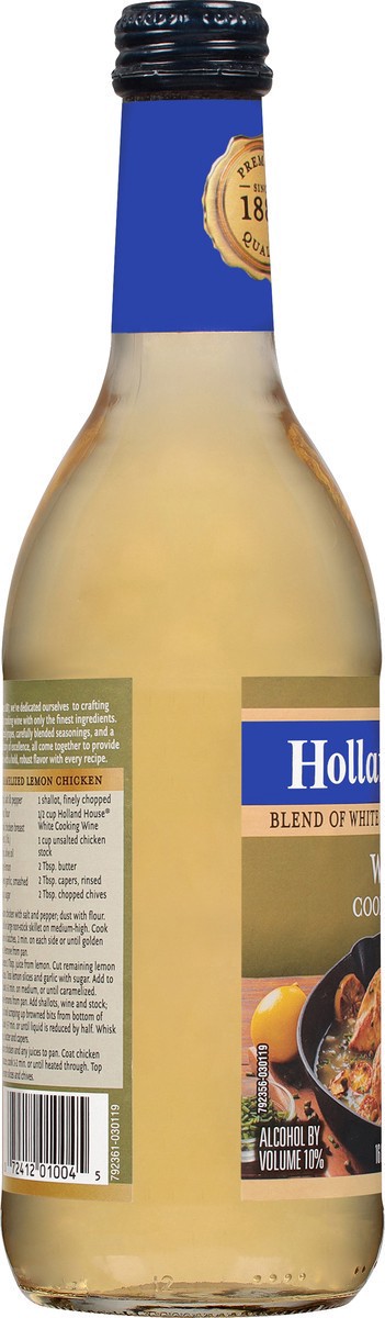 slide 2 of 9, Holland House This white wine for cooking is made with quality ingredients and seasoned to perfection. White cooking wine offers a dry but distinct flavor, perfect for lighter dishes, 16 oz
