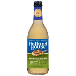 Holland House This white wine for cooking is made with quality ingredients and seasoned to perfection. White cooking wine offers a dry but distinct flavor, perfect for lighter dishes