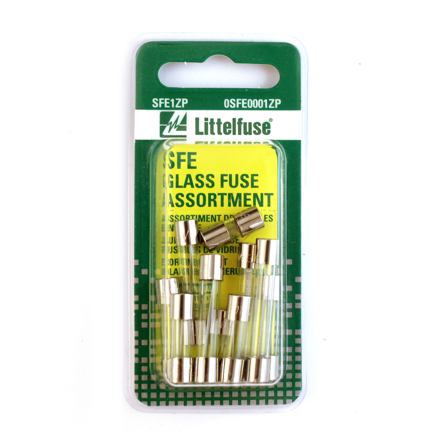 slide 1 of 1, Littelfuse Assorted Glass Fuse SFE 32V, Card, 1 ct