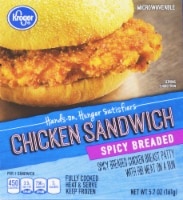 slide 1 of 1, Kroger Spicy Breaded Chicken Sandwich, 5.7 oz